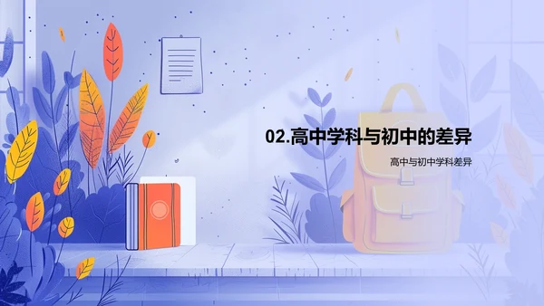 高中生活适应指南PPT模板