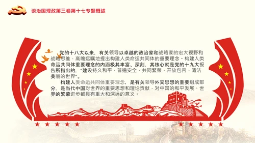 学习谈治国理政第三卷第十七专题携手构建人类命运共同体PPT