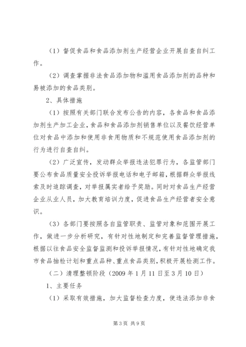 食品添加剂专项整治实施方案 (2).docx