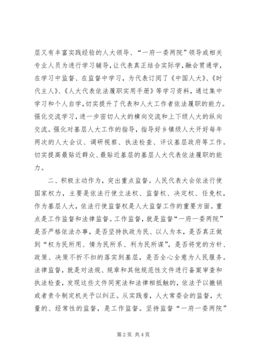 人大代表依法履行监督职能，切实发挥监督作用精编.docx