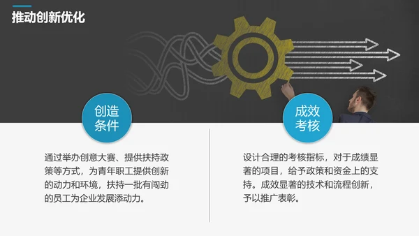 高端商务风企业年终工作总结计划PPT模板