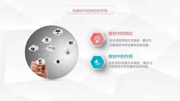 时尚微立体教学设计教育说课PPT模板