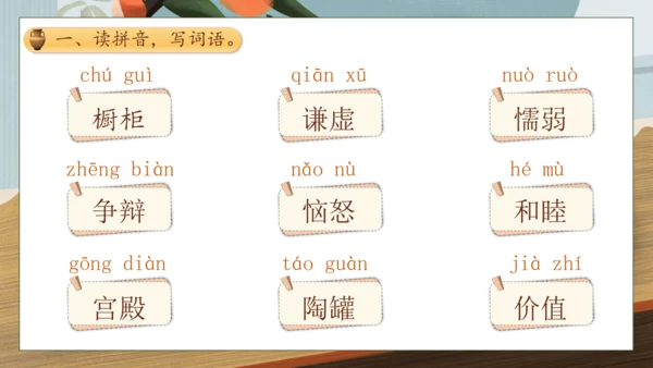 【核心素养】部编版语文三年级下册-6. 陶罐和铁罐 第1课时（课件）
