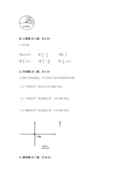 小学数学六年级上册期末考试试卷附参考答案（综合题）.docx