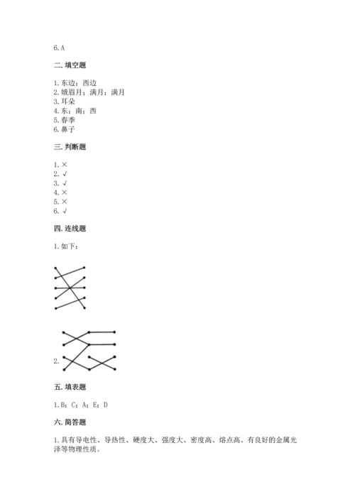 教科版二年级上册科学期末测试卷【重点班】.docx