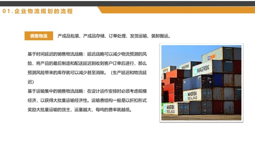 船运集装箱大型船舶，物流战略规划PPT模板