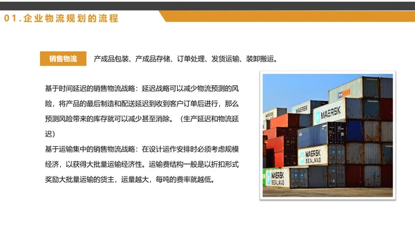 船运集装箱大型船舶，物流战略规划PPT模板