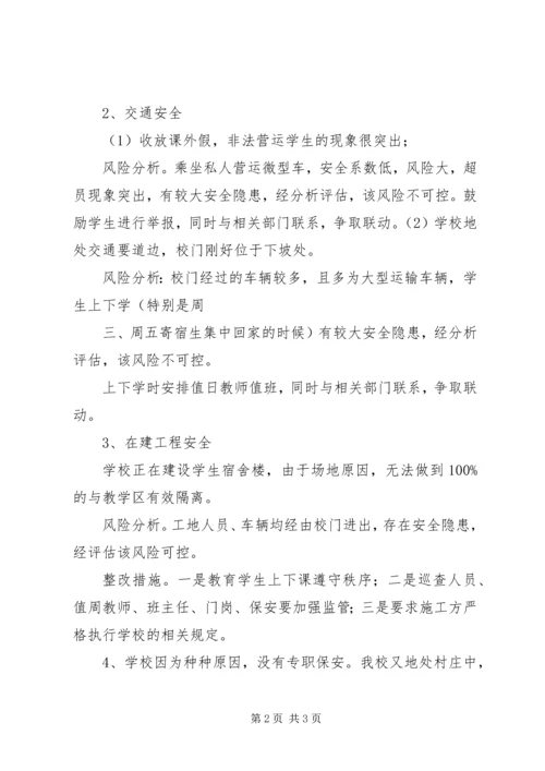 学校安全风险评估报告精编.docx