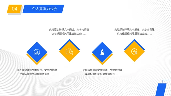 公司岗位竞聘报告工作规划通用PPT模板