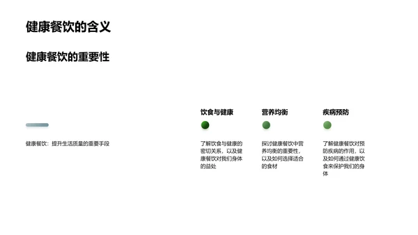 健康餐饮实践PPT模板