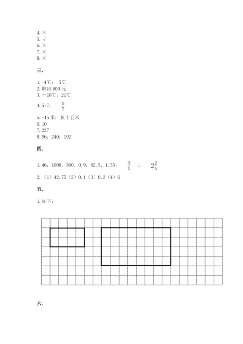 河南省【小升初】2023年小升初数学试卷【考点精练】.docx