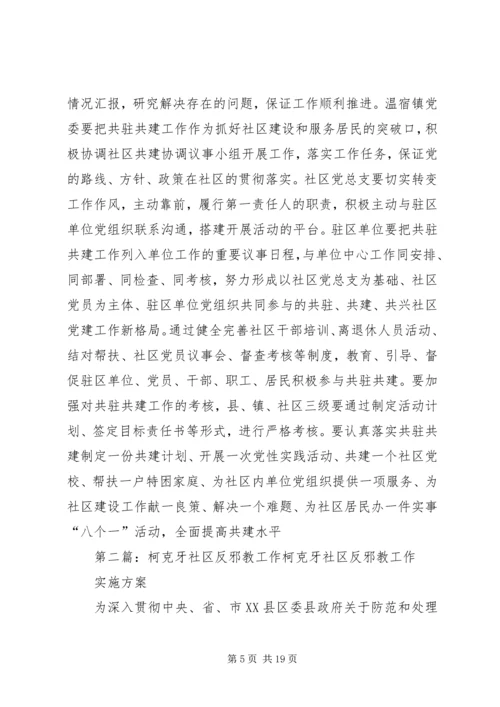 柯克牙社区共驻共建工作计划.docx