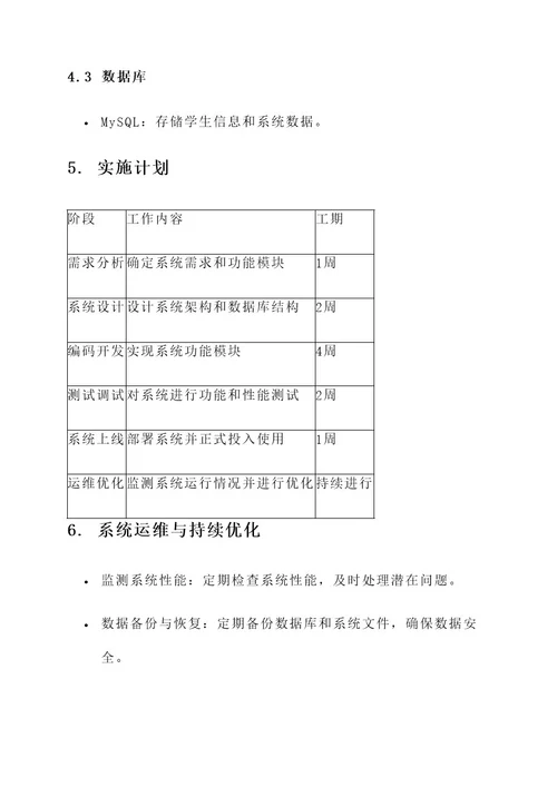 招生系统管理方案