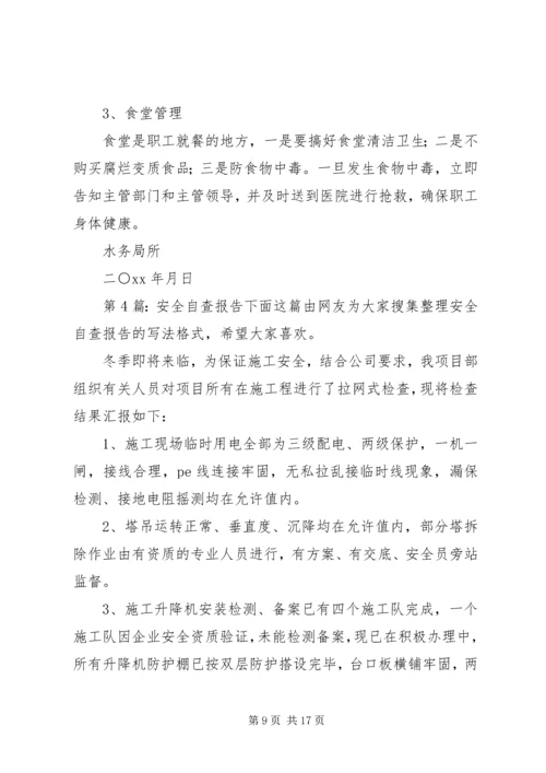 安全自查报告（共6篇） (6).docx