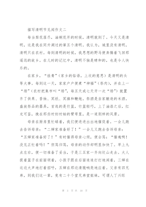 描写清明节见闻作文5篇.docx