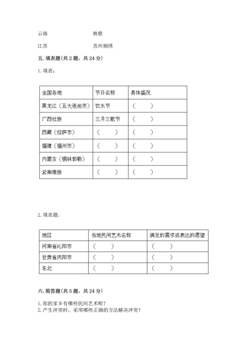 2023部编版四年级下册道德与法治期末测试卷及答案【网校专用】.docx