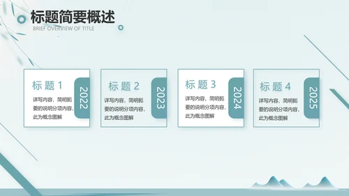 绿色中国风茶文化工作报告动态PPT