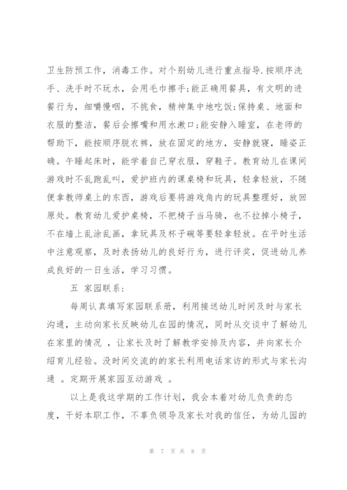 小班春季班主任个人工作计划.docx