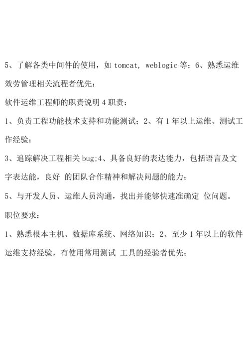 软件运维工程师的职责说明.docx