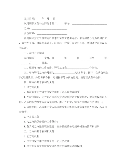 2023年试用期职工劳动合同范本.docx