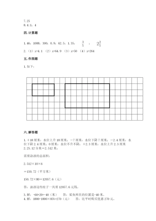 沪教版数学六年级下册期末检测试题【名师系列】.docx