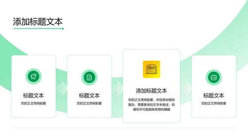 绿色简约风企业培训PPT演示模板