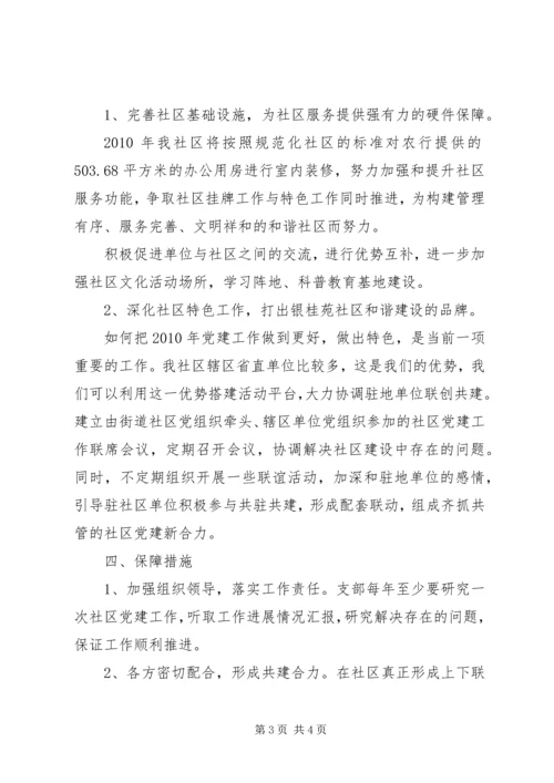 社区党建工作计划范文.docx