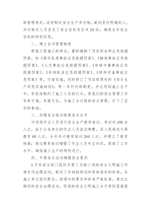 职业健康安全工作总结.docx