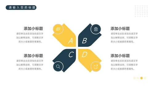 黄色工作情景创意项目策划PPT模板