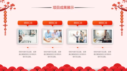 2019猪年新年春节联欢会年终总结PPT