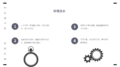 保护地球1小时全球视野通用PPT模板