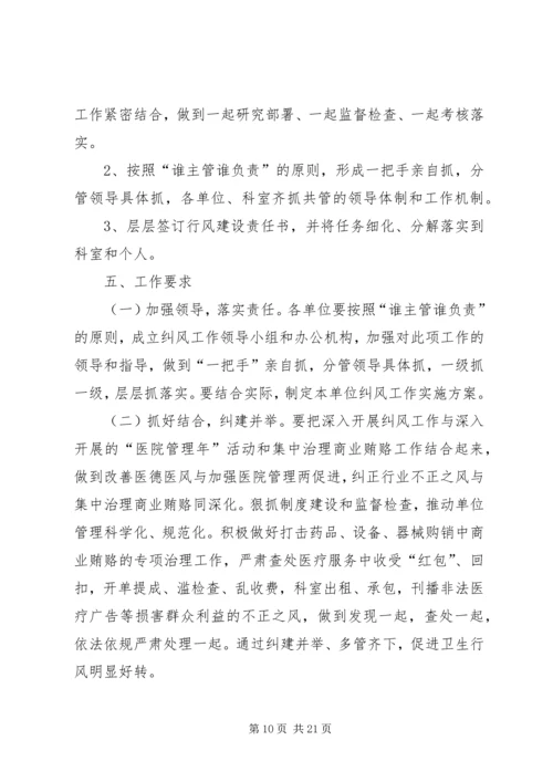 蔡家镇卫生院软环境建设整改方案.docx