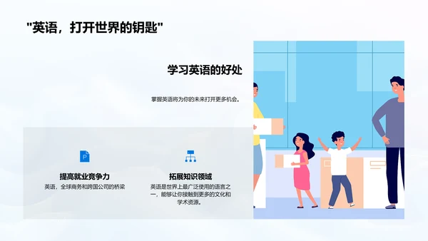 英语学习实用指南PPT模板