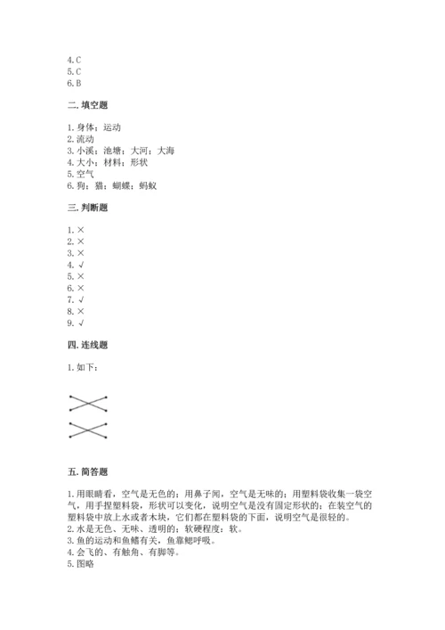 教科版一年级下册科学期末测试卷附答案【培优b卷】.docx