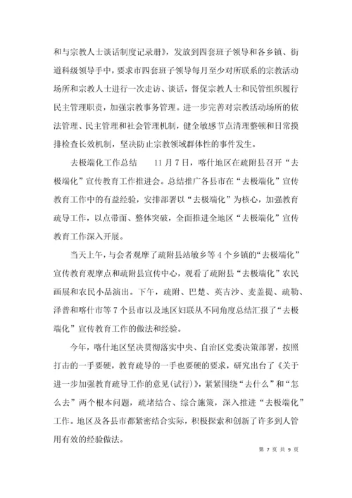 （精选）去极端化工作总结.docx