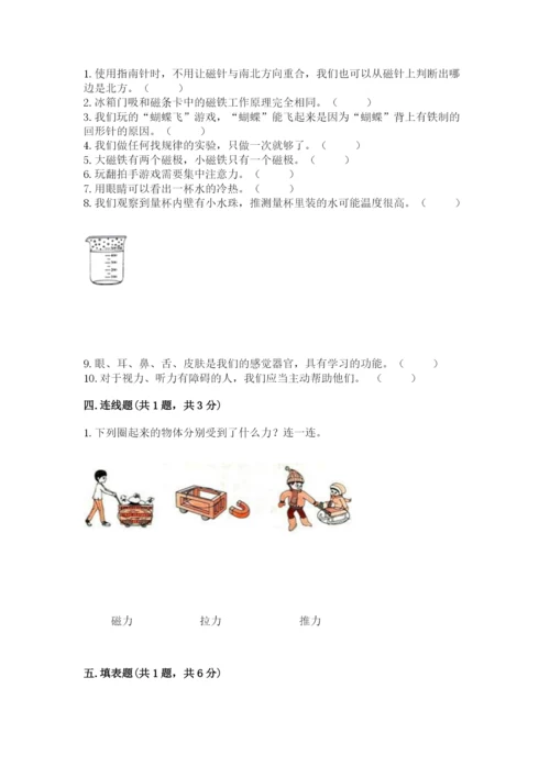 教科版二年级下册科学知识点期末测试卷（全优）.docx