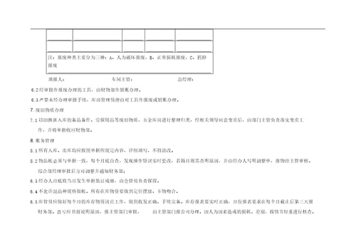 五金仓库管理学习规定