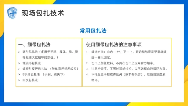 简约风创伤急救知识培训PPT模板