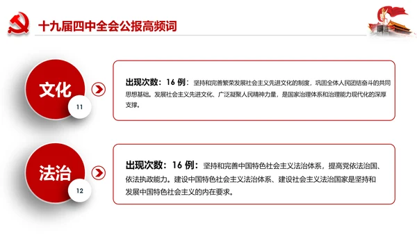 学习解读十九届四中全会会议公报精神PPT模板