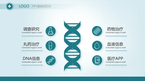 蓝色医疗医学工作报告动态PPT