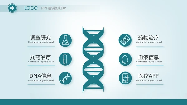 蓝色医疗医学工作报告动态PPT