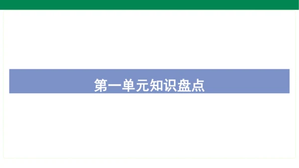 统编版语文三年级上册期中复习单元知识盘点  课件