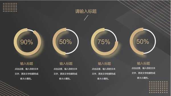 黑色高端商务总结汇报PPT模板