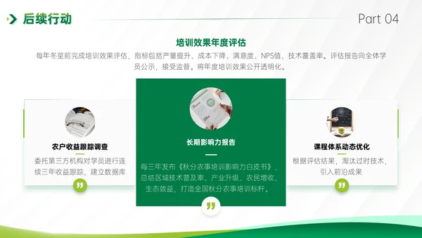 绿色商务风秋分农事农业培训活动PPT模板