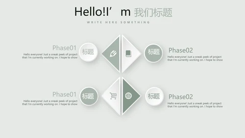 文艺小清新公司产品介绍宣传通用PPT动态模板