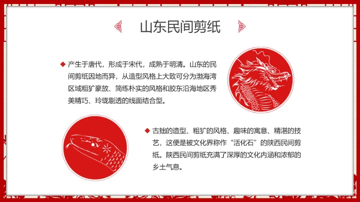 剪纸文化 中国传统文化介绍课件