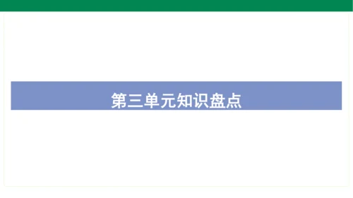 统编版语文四年级上册期中复习单元知识盘点  课件