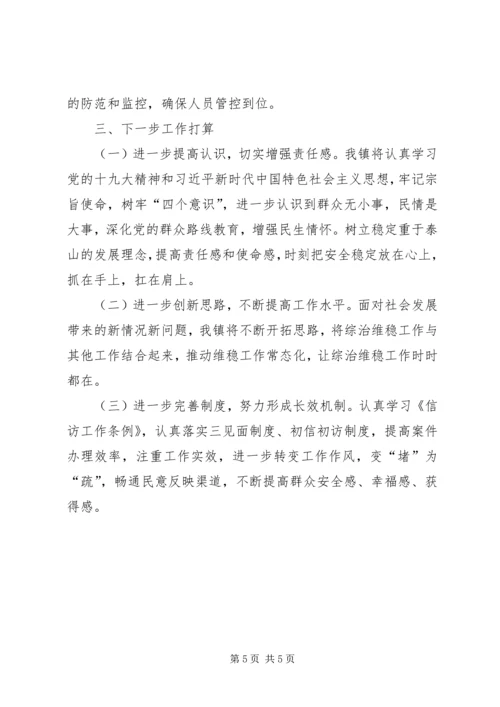 乡镇综治信访维稳工作总结.docx