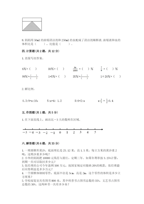 冀教版六年级下册期末真题卷及参考答案【满分必刷】.docx