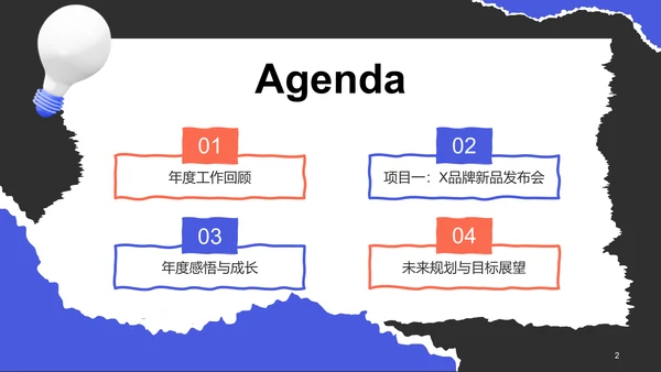 紫色创意风广告人通用年终述职汇报PPT模板
